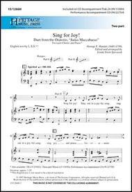 Sing for Joy! Two-Part choral sheet music cover Thumbnail